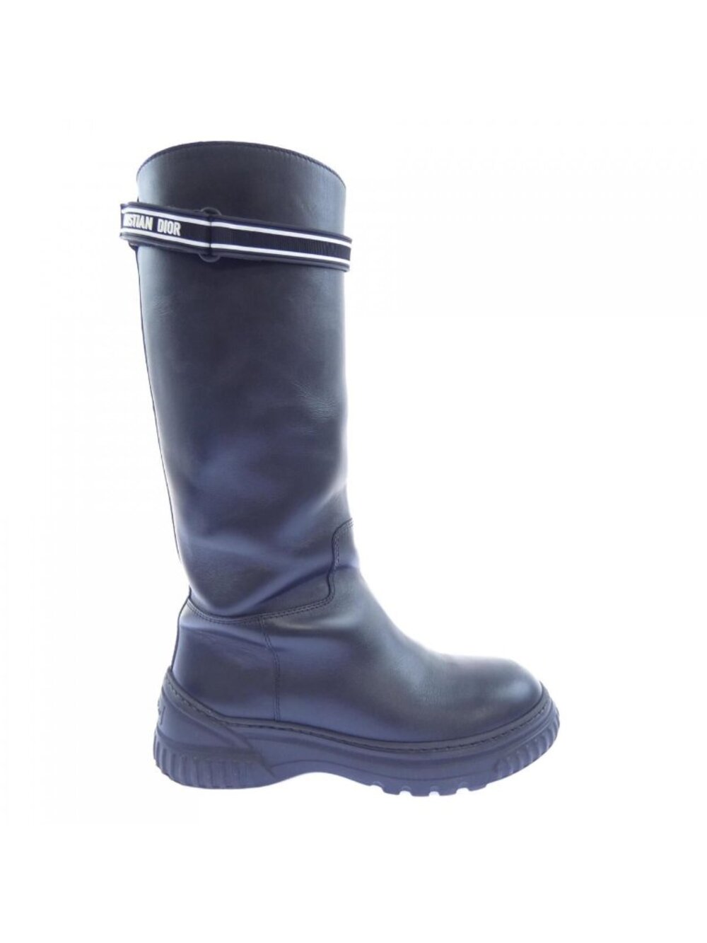 Dior D-racer Rubber Velcro Strap Boots